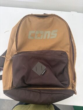 Converse Two-Tone Brown/Tan Canvas Backpack
